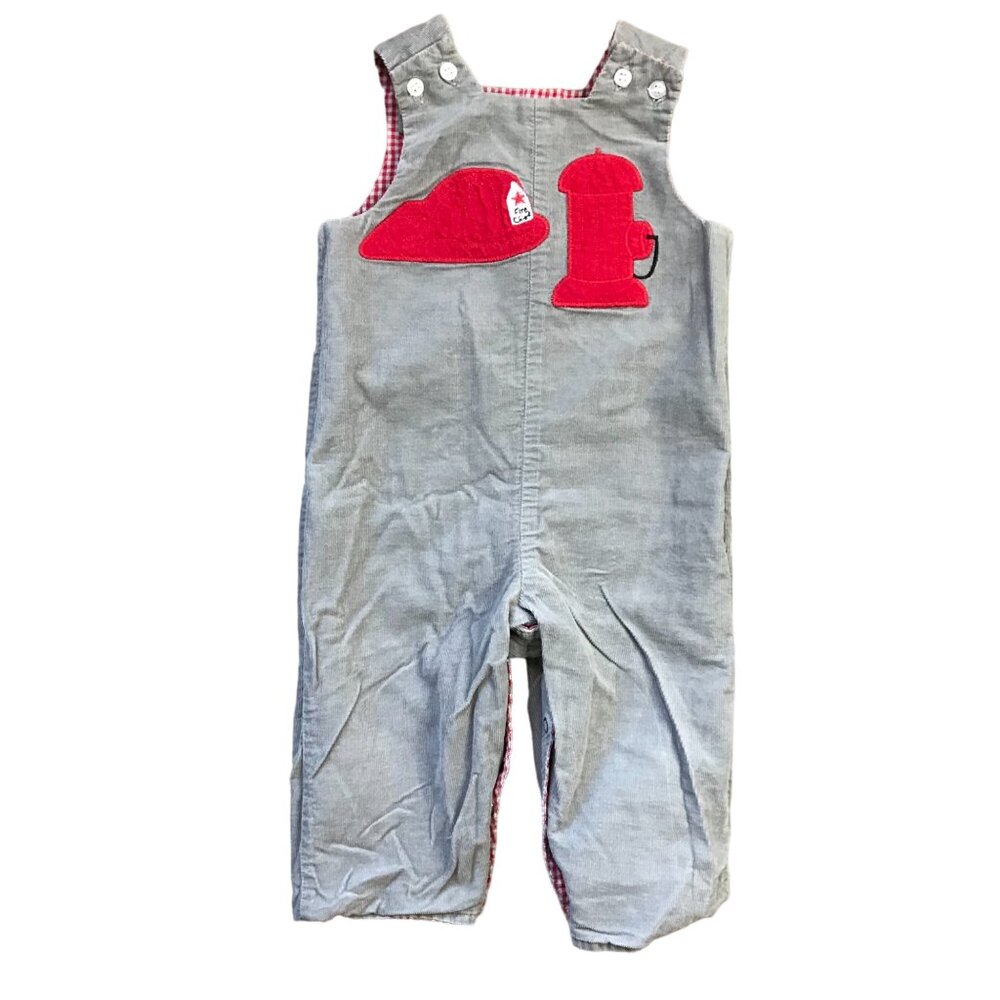 The Bailey Boys Reversible Longalls Fire Hat, Horse Boys 12 Months Cotton USA